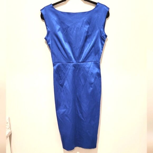 Club Monaco Blue cap sleeve dress size 2 - Picture 1 of 17